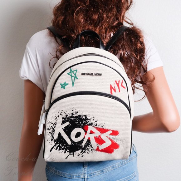 Michael Kors Handbags - NWT Michael Kors Abbey Backpack with Graffiti